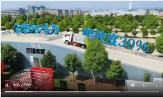 程力東風途逸藍牌壓縮垃圾車爬抓坡實驗